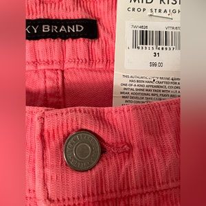 Lucky Brand new cord trousers